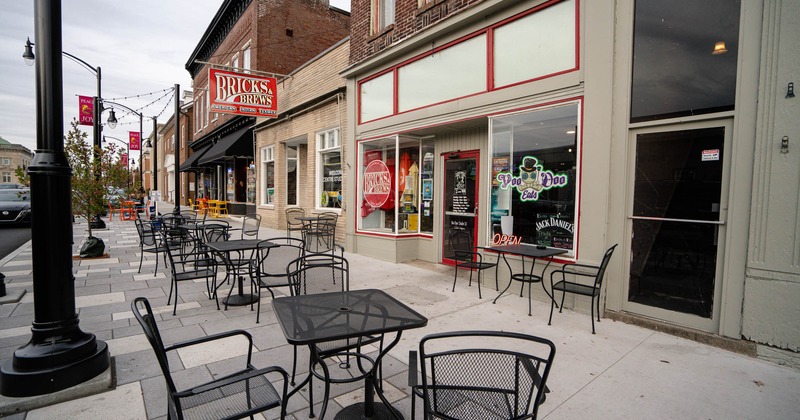 Exterior seating area