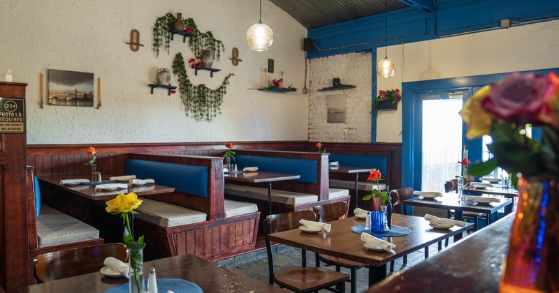 Restaurant interior, dining area