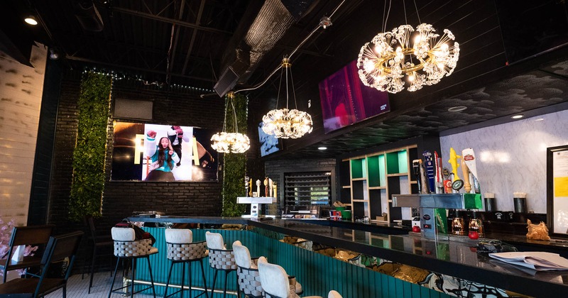 Interior, bar counter area