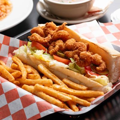shrimp seafood cajun po boy roanoke texas.