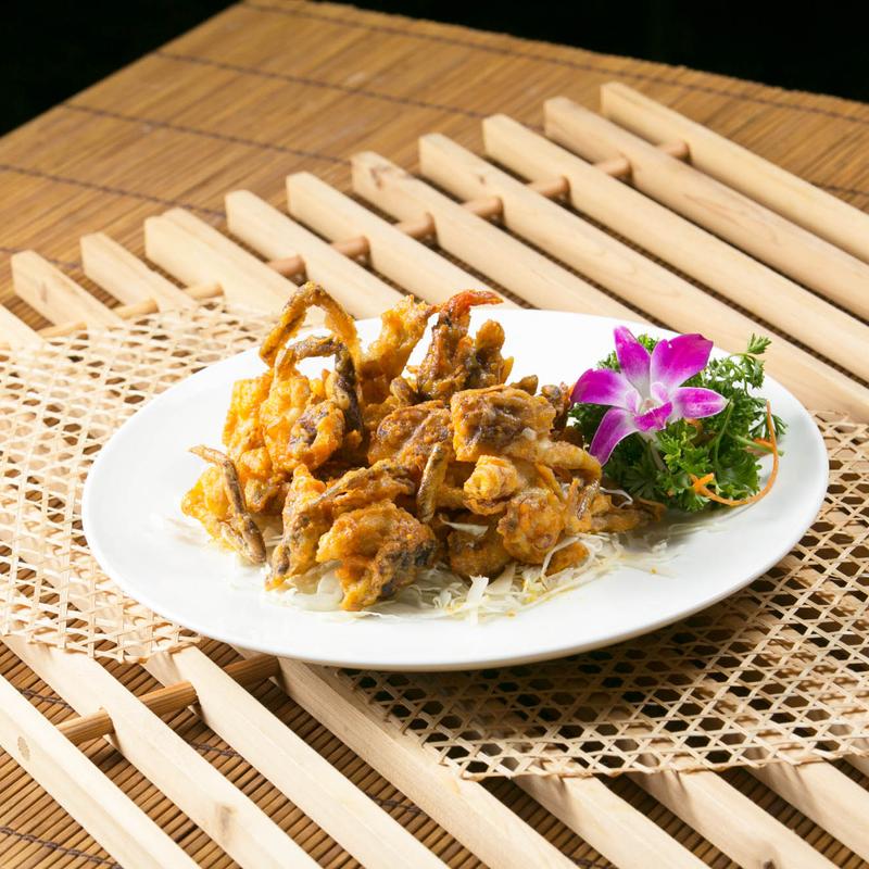 Golden Egg Yolk Soft Shell Crab photo