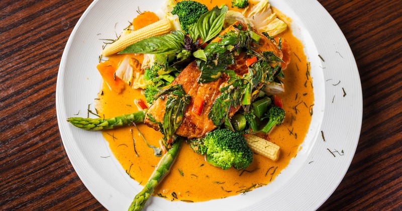 Thai Choo Chee Curry with Salmon