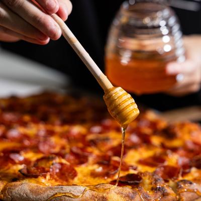 Hot Honey Pepperoni Pizza.