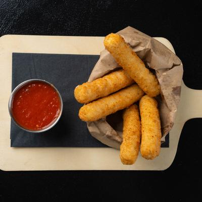 Mozarella Sticks on a board
