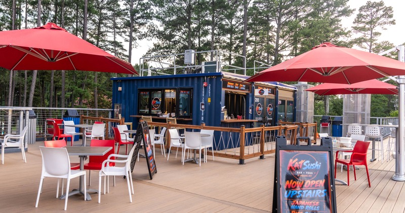 Outdoor seating area