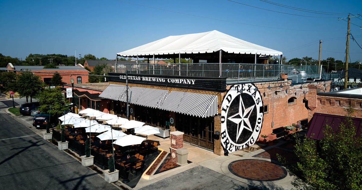 Exterior, aerial view of the restaurant