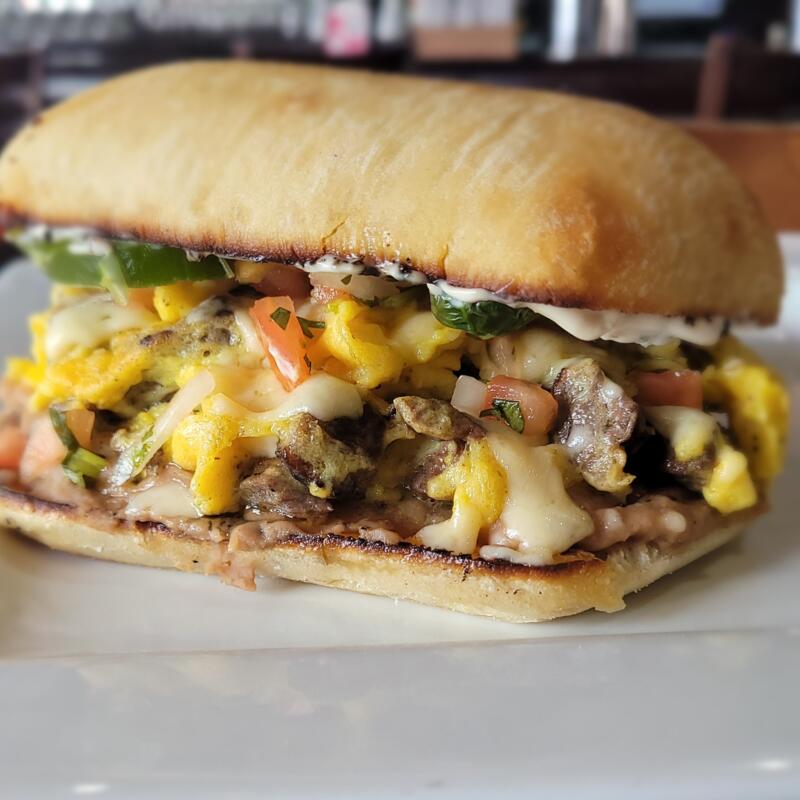 Steak & Egg Sandwich** photo