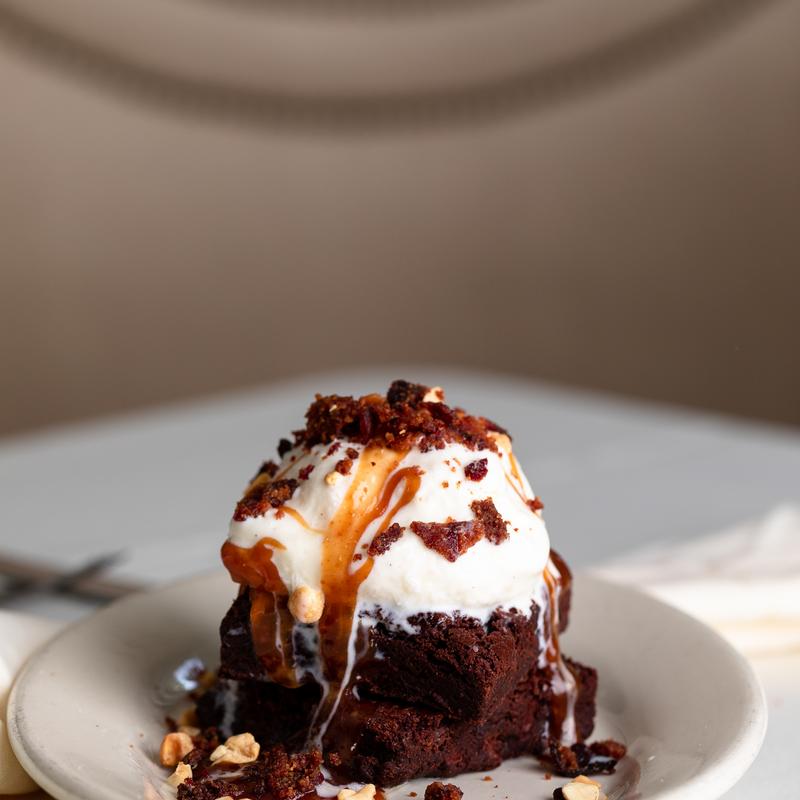 Double Chocolate Candied Bacon Brownie photo