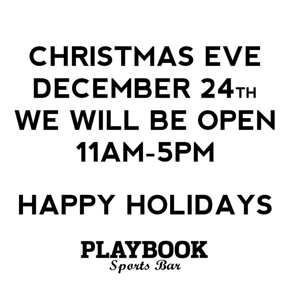 CHRISTMAS EVE WE ARE OPEN 11AM-5PM event photo