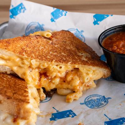 Mac and Cheese Grilled Cheese sandwich.
