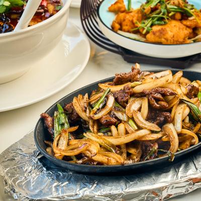Stir fried beef and vegetables.