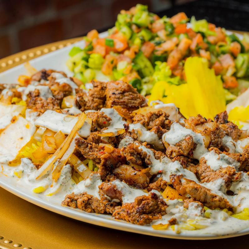 menu item 10 of 14, Lamb & Beef Shawarma Platter