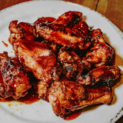 Hot chicken wings.