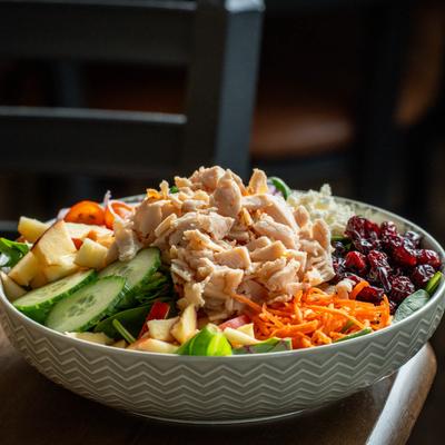 Cranberry salad bowl.