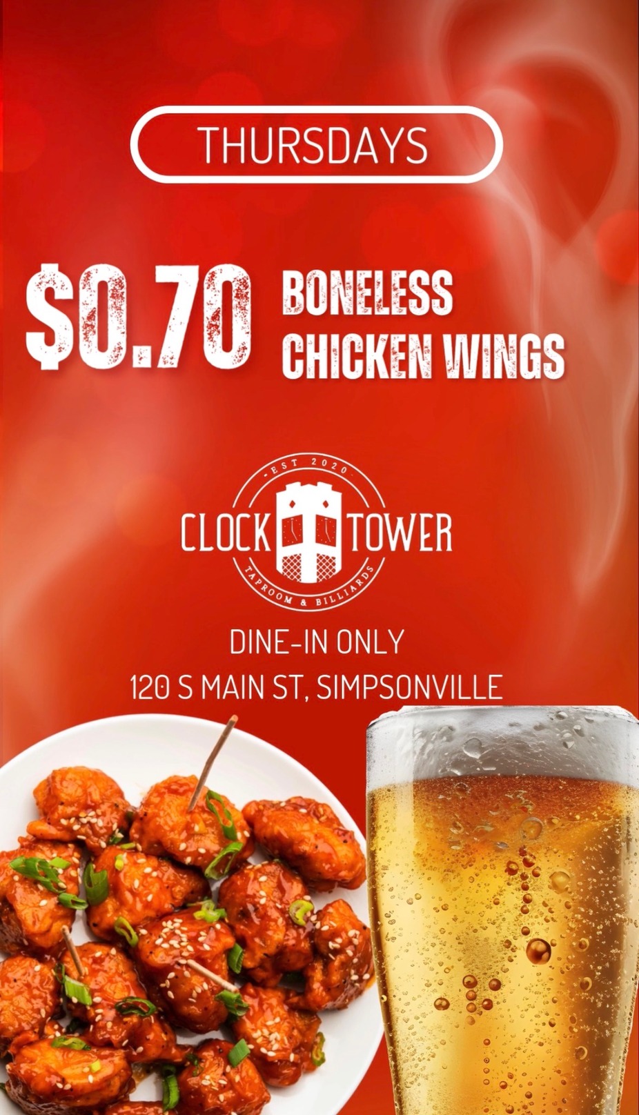 $0.70 CHICKEN WING THURSDAYS event photo