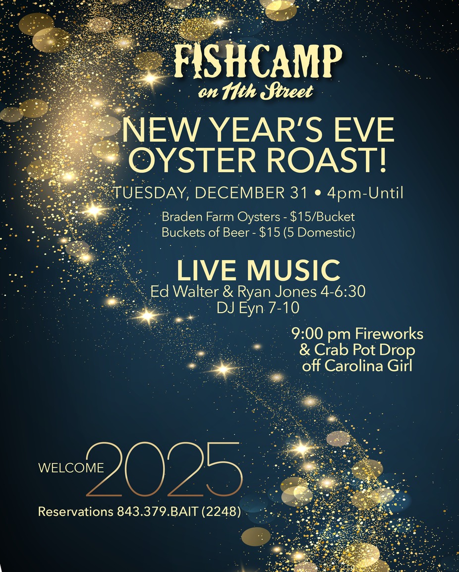 New Year's Eve Oyster Roast & Crab Pot Drop! event photo