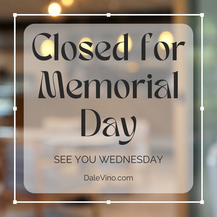 Closed For Memorial Day event photo