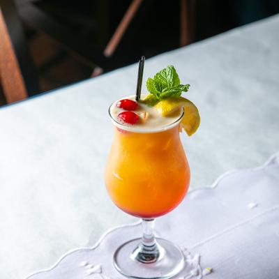Pomegranate cocktail.