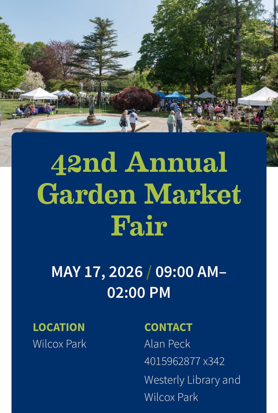 42nd Annual Garden Market Fair event photo
