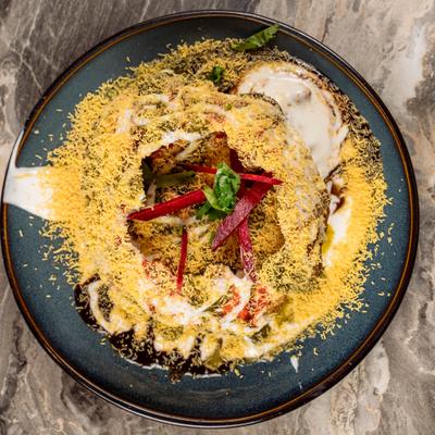 Raj Kachori Chaat.
