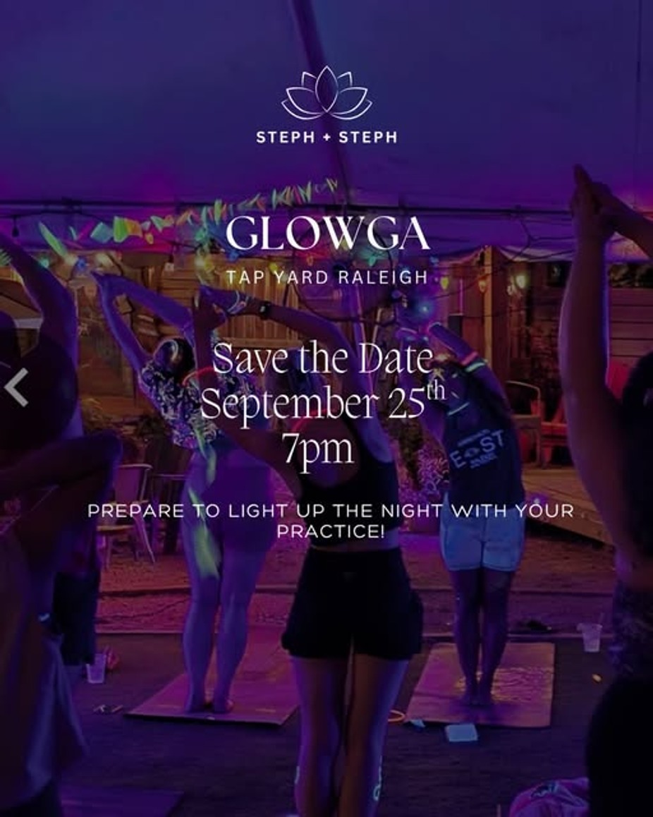 Glow Yoga at Tap Yard event photo