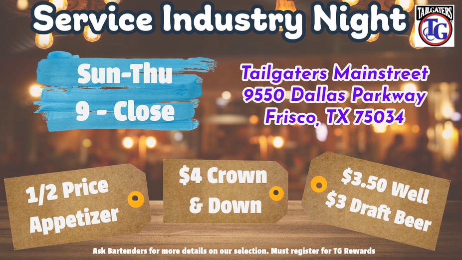 Tailgaters Sports Bar and Grill Events