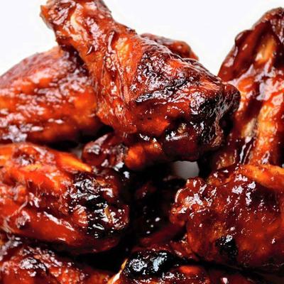 Honey BBQ Wings.