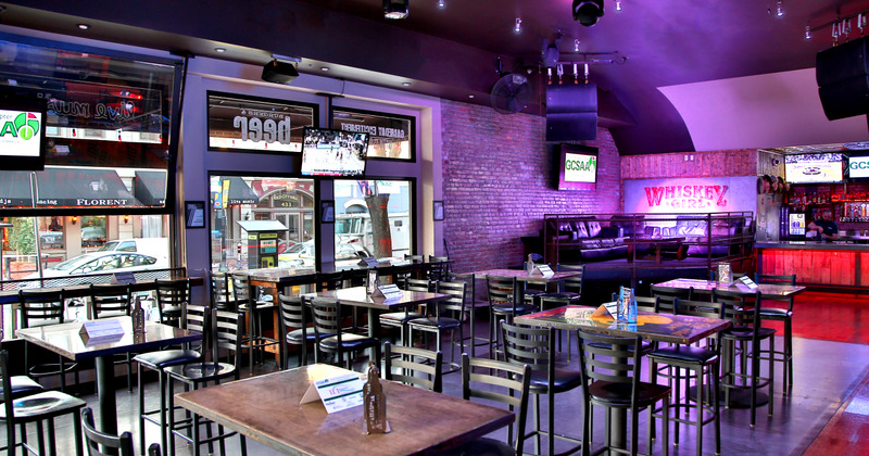 Interior, tables ready for guests