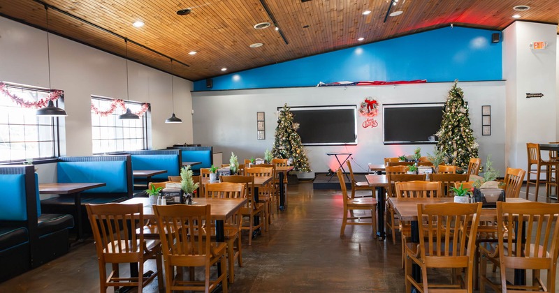 Interior seating and dining area