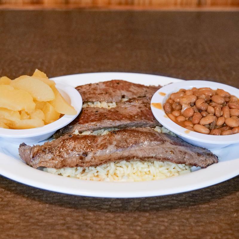 menu item 5 of 12, *Marinated Beef Strips