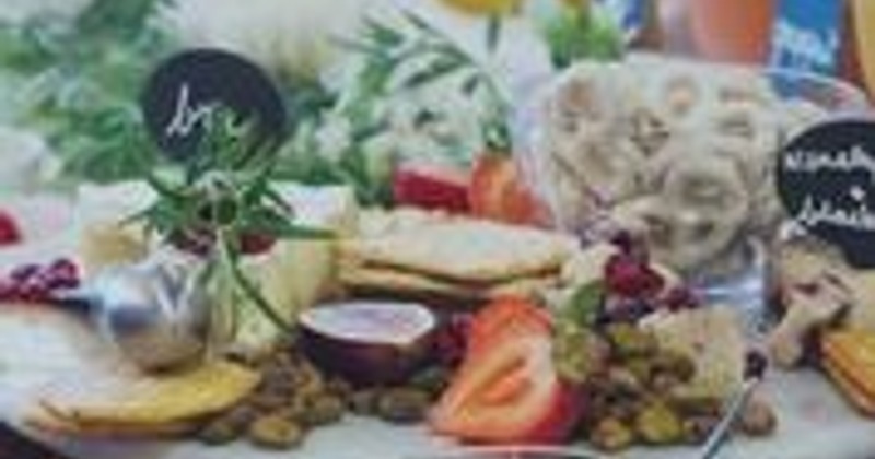 Catering food on a table, close up