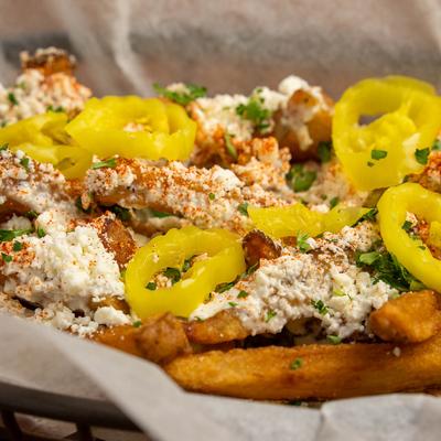 Greek loaded fries.