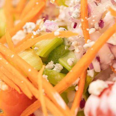 Wedge salad- close-up shot