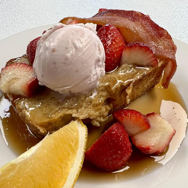 french toast bread pudding photo