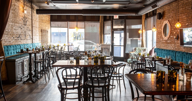 Interior, spacious dining area