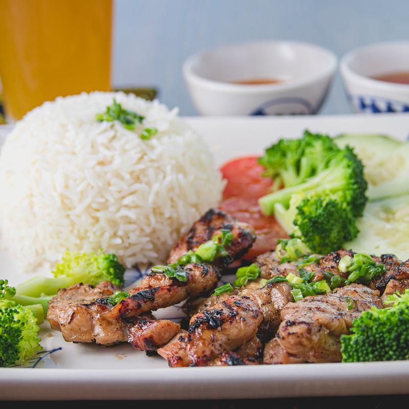 Grilled Meat with Rice photo