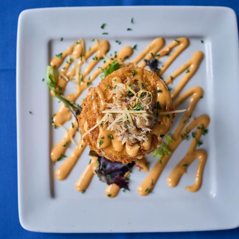 Fried Green Tomato Napoleon photo