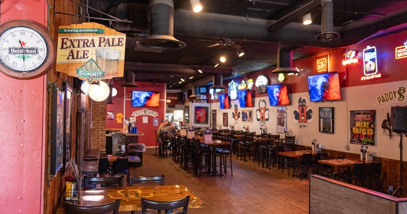 Interior, diner area , tables and chairs