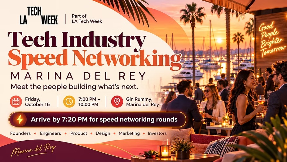 LA Tech Week Speed Networking Event event photo