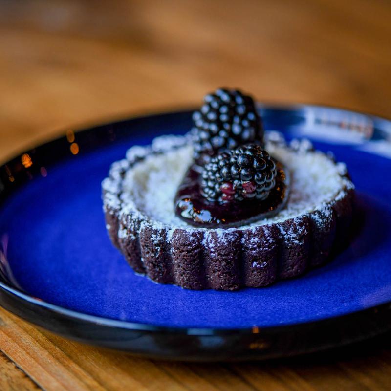 Meyer Lemon & Blackberry Cheesecake photo