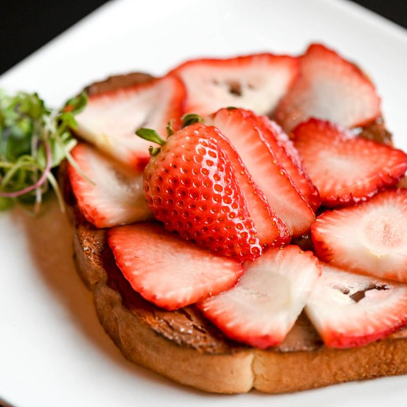 Nutella Toast with Strawberries photo