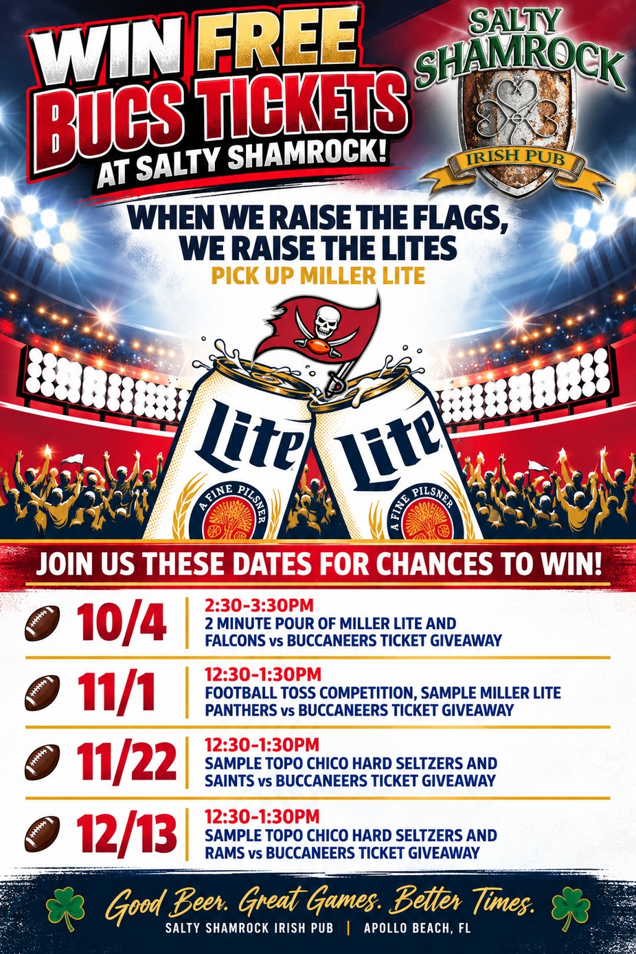 BUCS TICKETS GIVEAWAY event photo