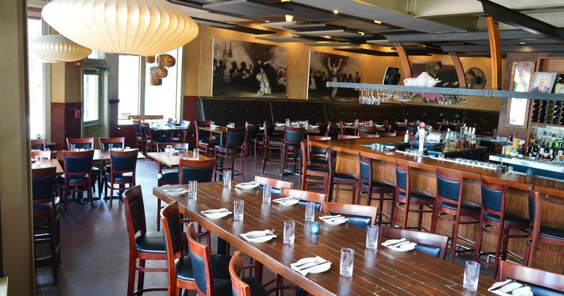 Restaurant dining and bar areas