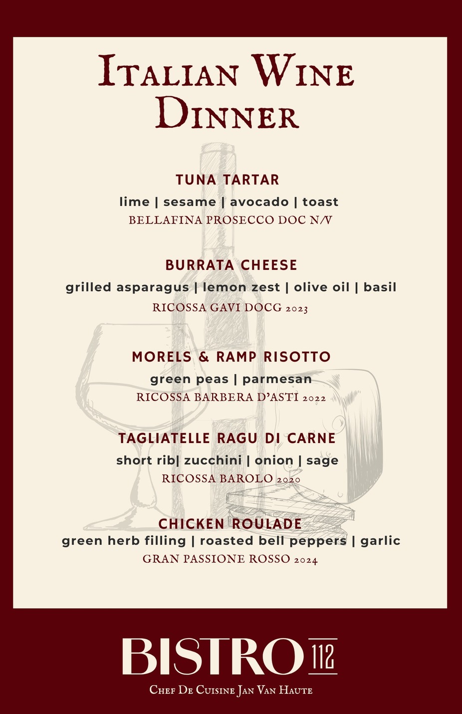 Italian Wine Dinner event photo