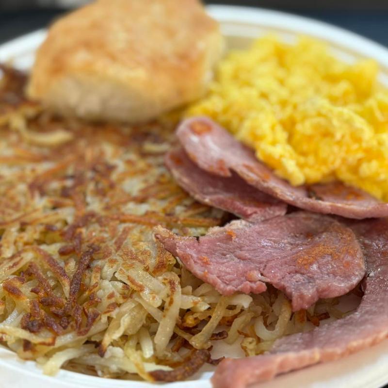 Country Ham & eggs plate photo