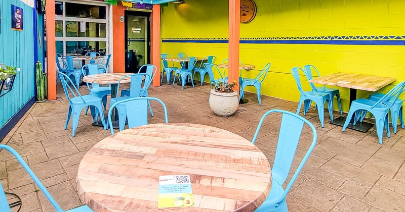 Exterior, seating area