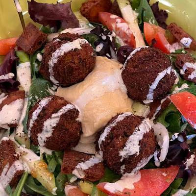 Falafel salad.