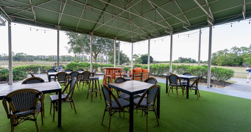 Exterior, patio area