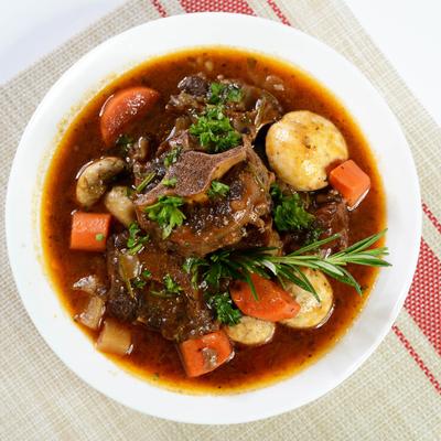 Vietnamese Beef Stew, top view.