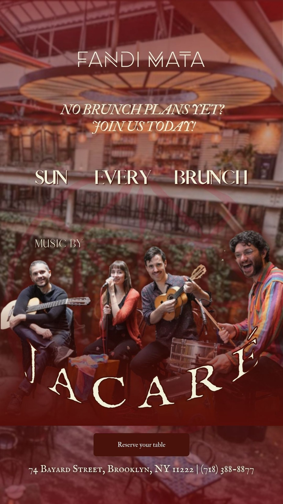 LIVE MUSIC BY JACARE event photo